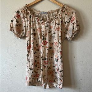 Jason Maxwell Floral Flowy Blouse
